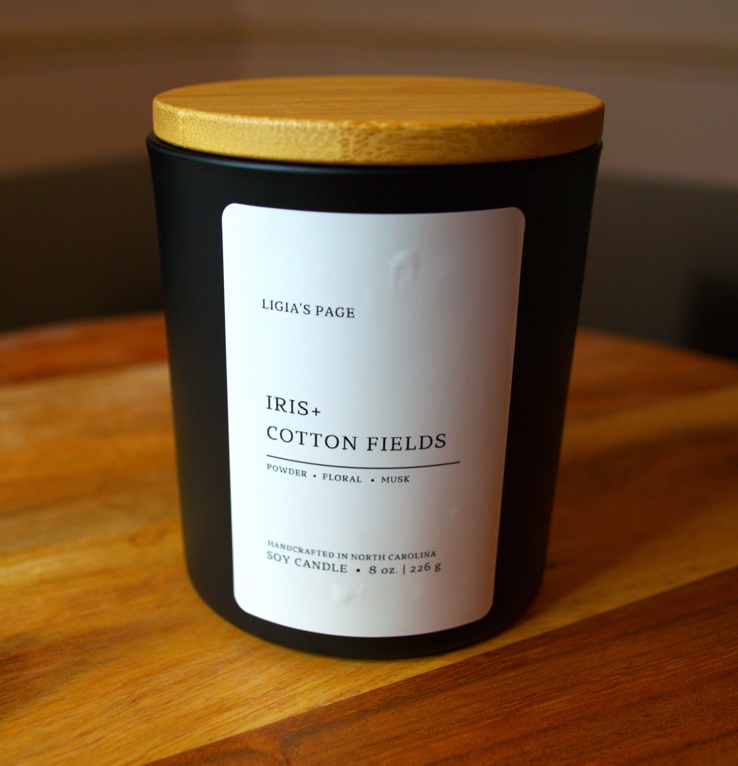 Iris and Cotton Fields Candle