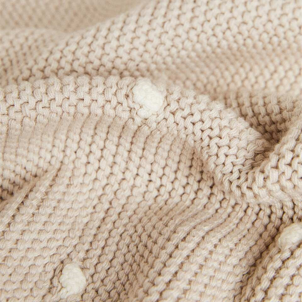 Classic Heirloom Knit Baby Blanket - 100% Cotton